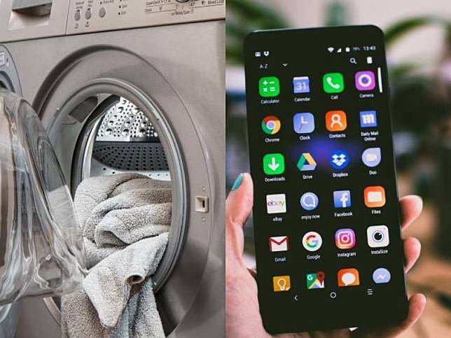 ▲網友不小心將手機丟進洗衣機裡，導致整隻手機浸水壞掉。
（示意圖／翻攝自《pixabay》 ）
