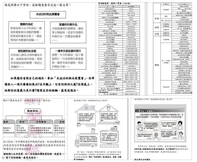 施並宏主任說，累積足夠的寫作「食材」，考試時必能炒出一道道色香味俱全的作文「好菜」。（記者彭新茹翻攝）