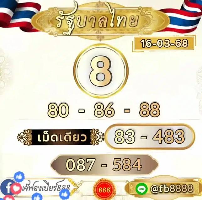 เลขเด็ด เจ๊ฟองเบียร์ งวดวันที่ 16 มีนาคม 2568