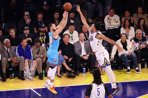 NBA／詹姆斯缺席不影響！柯瑞神射率俠客隊大勝國際隊明星賽奪冠（圖／美聯社）