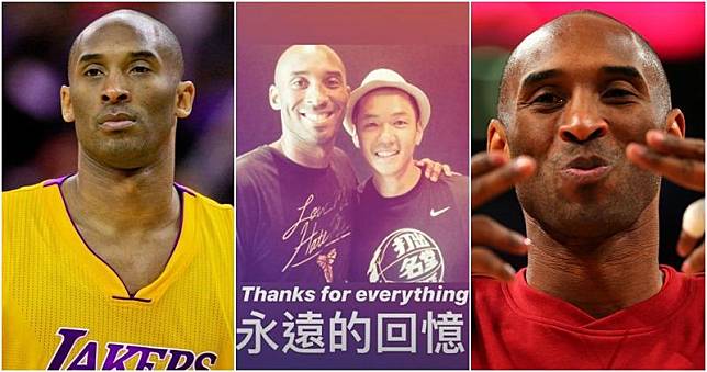 陳建州謝謝Kobe為籃球帶來的影響和啟發。（陳建州Instagram圖片／資料圖片／明報製圖）