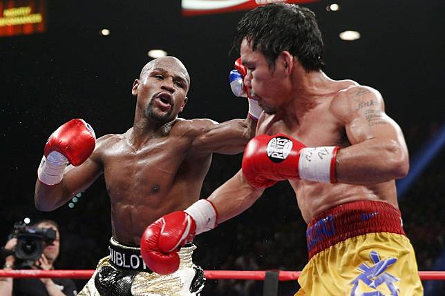 Floyd Mayweather Jnr and Manny Pacquiao last fought in Las Vegas in 2015. Photo: EPA