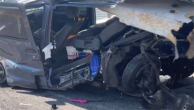 宜蘭五結鄉發生三車連環追撞釀3死的重大車禍。圖／台視新聞
