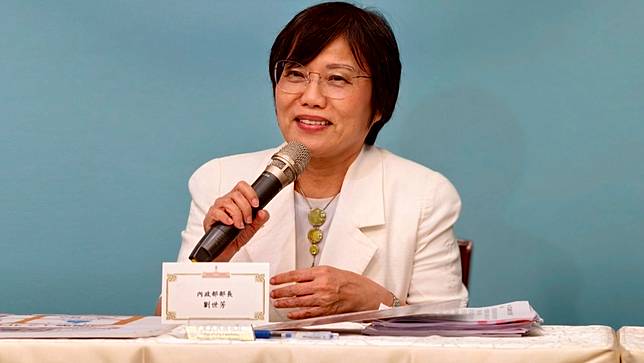 總統「全社會防衛韌性委員會」第四次會議會後記者會，內政部長劉世芳，陳祖傑攝。