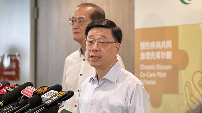 李家超譴責美國國會抹黑香港人權狀況　張曉欣攝