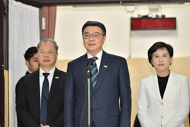 今（18）天是318學運11週年，行政院長卓榮泰在立法院議場前受訪。 圖：行政院提供