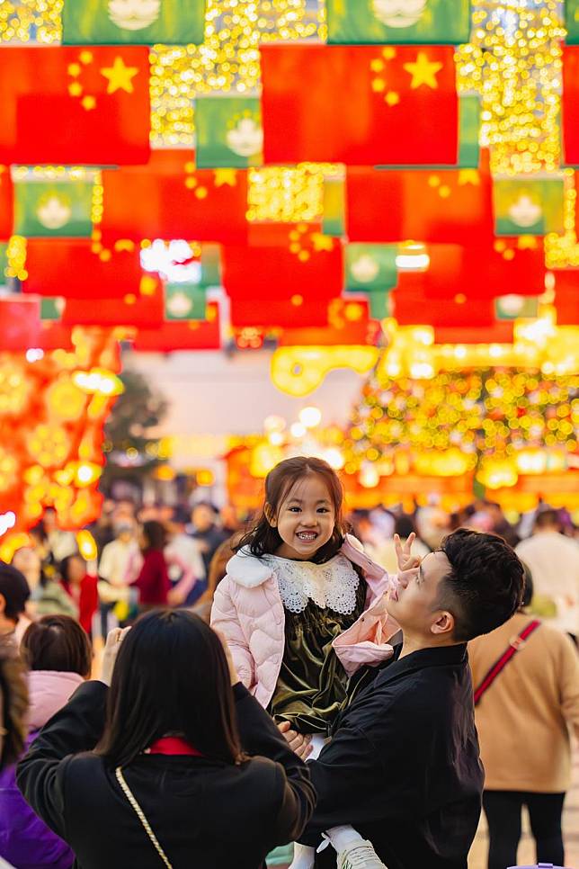 People visit the historic center in Macao, south China, Dec. 12, 2024. (Xinhua/Zhu Wei)