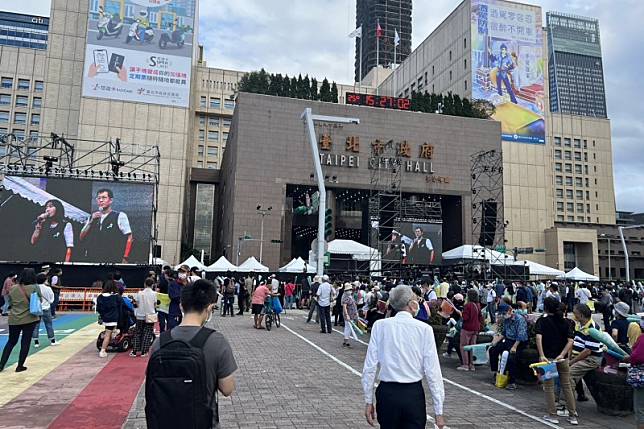 民進黨台北市長候選人陳時中20日舉行「疼惜台北，為愛而走」大遊行。（陳時中競選總部提供）