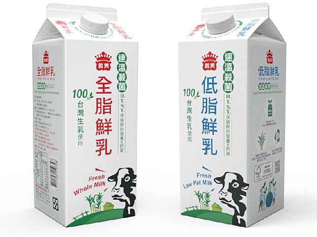 義美全脂與低脂鮮乳是亞太區第一批採用生質利樂皇紙盒的乳品。（圖片來源：利樂包裝提供）