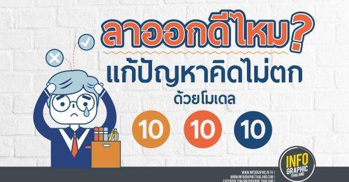 ลาออกดีไหม? แก้ปัญหาคิดไม่ตกด้วยโมเดล 10 10 10