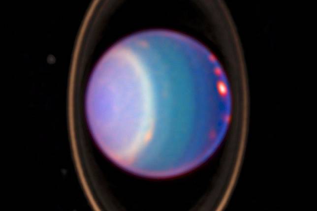 哈伯太空望遠鏡的天王星影像（Wikipedia/Public Domain）