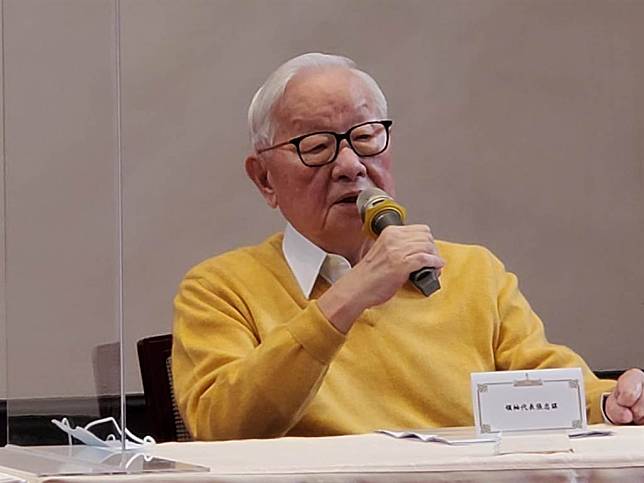 對公投態度，張忠謀11月13日參加在總統府舉行的APEC記者會時，表示「不回答」。（資料照／曾薏蘋攝）