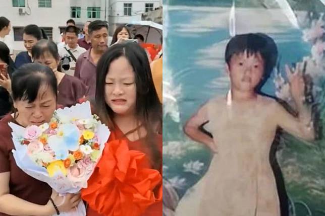 中國廣東一名女子自9歲後就離家出走，失聯22年後回家。圖／翻攝自微博