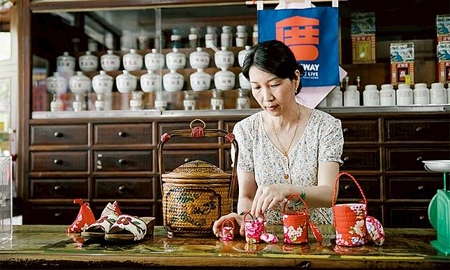 ▲宜蘭在地獨特的文化「謝籃」，作工相當繁複。