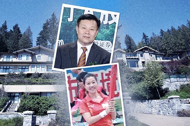 Chinese tycoon Li Jianhua and daughter Carol Li Xiaoqi are fighting over a Vancouver real estate fortune, including the two multimillion-dollar properties pictured in the background. Photos: Guangdong Weihua Corporation/Eastmoney user photo/Ian Young. Montage by SCMP