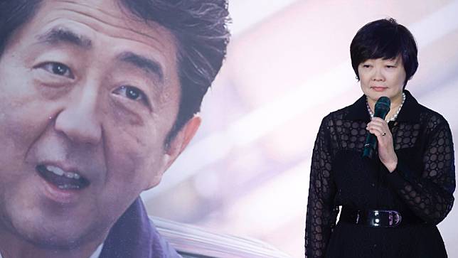 日本已故首相安倍晉三遺孀安倍昭惠去年7月訪台，出席音樂會暨晚宴。廖瑞祥攝