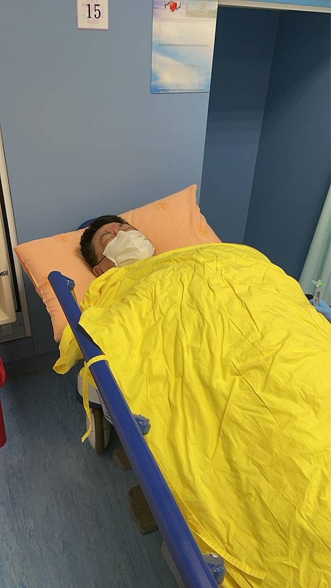 孫德榮送急診。孫德榮提供