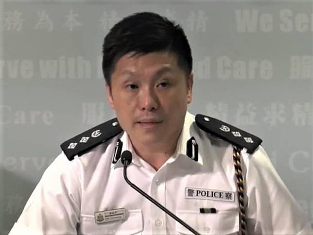 謝振中指警方暫時不會與大學聚集群眾正面衝突 (香港警察facebook)