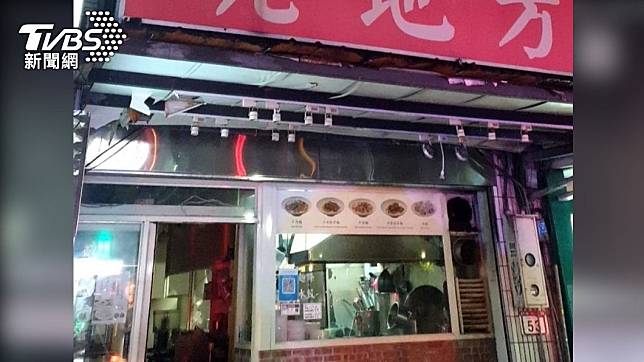 台北市中山區興山街一家牛肉麵店驚傳瓦斯外洩意外。（圖／TVBS）