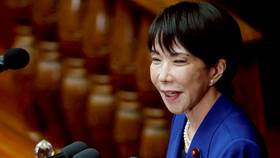 日本首相高市早苗10月24日在日本國會發表上任後第一次的施政演說。路透社