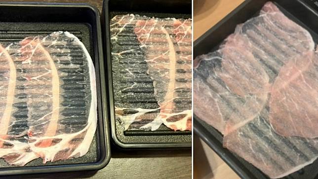 近期日本連鎖涮乃葉涮涮鍋，被不少消費者發現「隱形肉片」。翻攝X