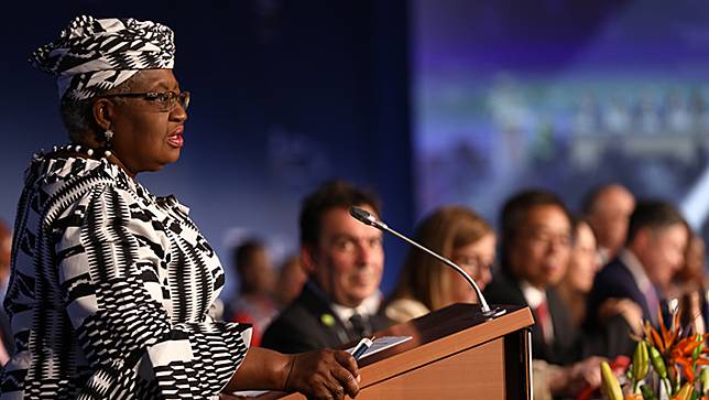 WTO秘書長伊衛拉(Ngozi Okonjo-Iweala)表示，全球經濟面臨多重危機，貨幣緊縮正在影響世界大部分地區的增長。(圖:WTO)