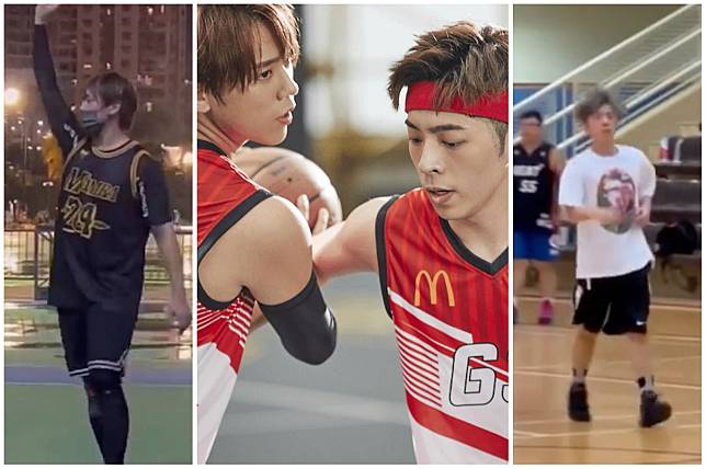 姜濤和Edan都是籃球愛好者，近日被目睹在籃球場打波。（圖：tg group）