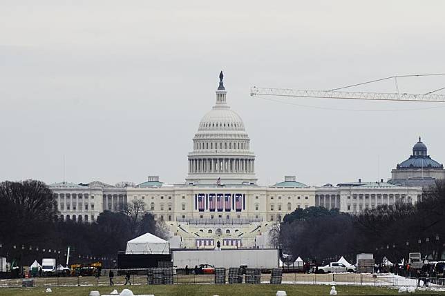 This photo taken on Jan. 18, 2025 shows the U.S. Capitol building in Washington, D.C., the United States. (Xinhua/Wu Xiaoling)