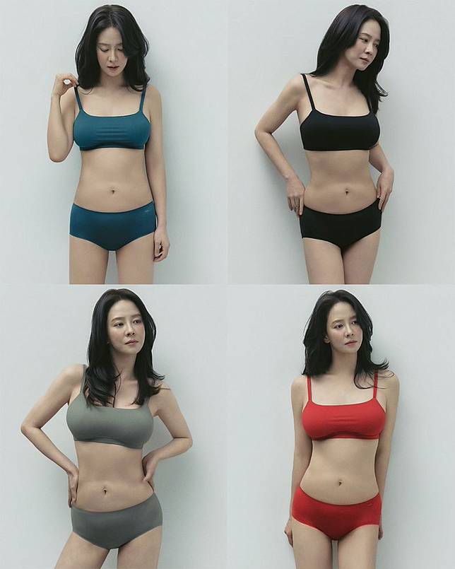 44歲的宋智孝大秀零贅肉的好身材。翻攝IG@_nina.ssong_
