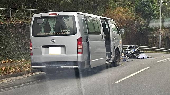 電單車司機事後倒地昏迷