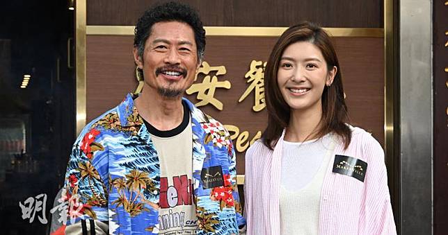 黃德斌、余香凝繼2018年電影《逆流大叔》後，再合作拍攝ViuTV新劇《麻甩媽咪》。（鍾偉茵攝）
