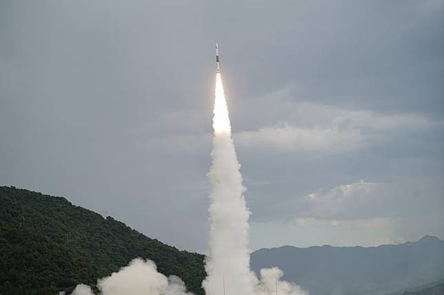 A Kuaizhou-1A (KZ-1A) carrier rocket carrying four new satellites for the Tianqi constellation blasts off from the Xichang Satellite Launch Center in southwest China's Sichuan Province, Sept. 20, 2024. (Photo by Yang Xi/Xinhua)