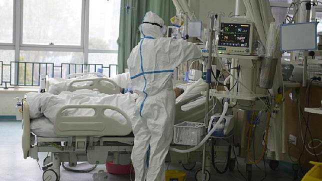 武漢肺炎疫情嚴重，大陸許多地區都已經淪陷。(圖／翻攝自武漢中心醫院微博)