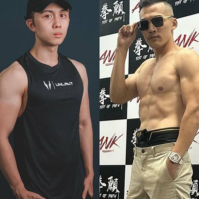 孫安佐（左）日前和韓森在《拳願之星》中單挑打拳擊賽。 圖：翻攝自孫安佐、韓森IG