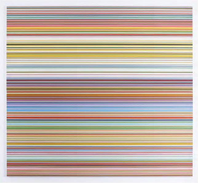 Gerhard Richter的Strip 927-2（2012）。（布朗畫廊提供）