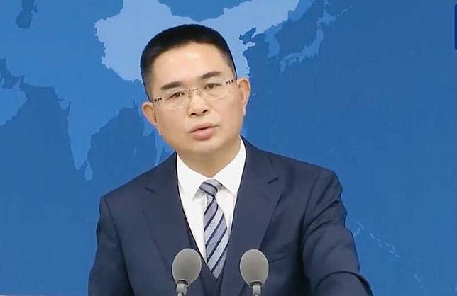 國台辦發言人陳斌華。(翻攝直播)