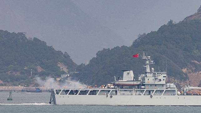 中國戰艦4月8日在福州舉行軍演。路透社