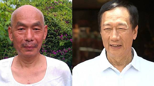 前立委林正杰(左)、鴻海創辦人郭台銘(右)。圖／翻攝自林正杰臉書、TVBS