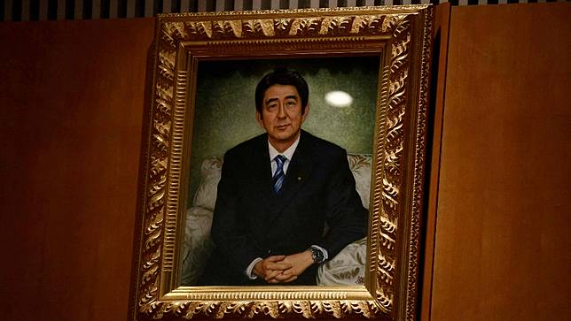 日本前首相安倍晉三。路透社