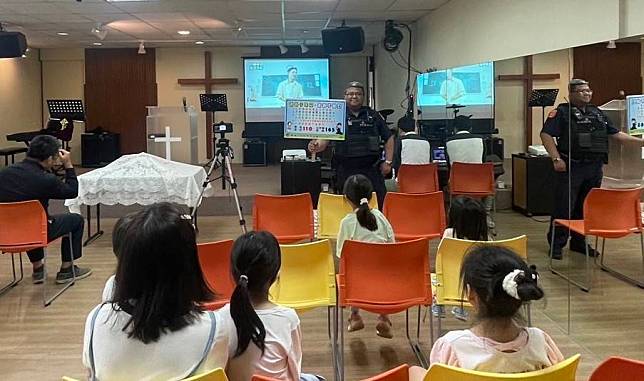 蘆竹分局進行了全面性的法治教育、交通安全知識分享。圖：警方提供
