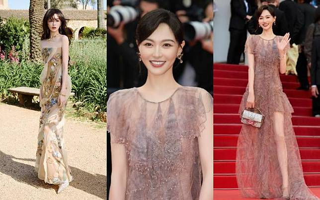 唐嫣亮相2025坎城影展、仙氣逼人！兩套絕美高訂化身Fendi Queen、詮釋甜而不膩