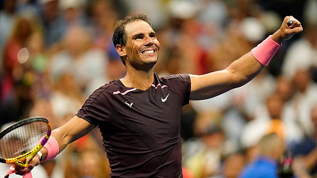 今日順利在美網首輪過關的Rafael Nadal。（達志影像）