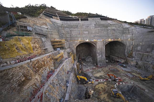 The incident occurred at the Tseung Kwan O-Lam Tin Tunnel construction site. Photo: Sun Yeung