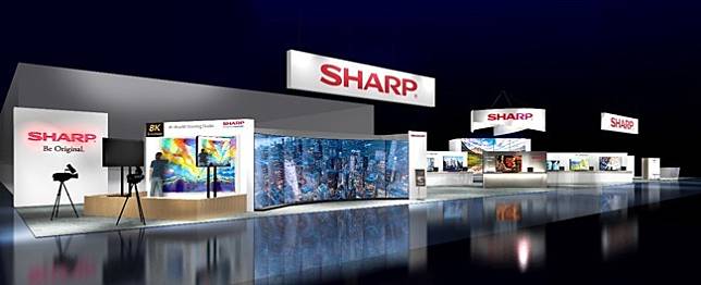 SHARP 在 CES 2019 的展示空間示意圖 (圖：翻攝自 SHARP 官網)