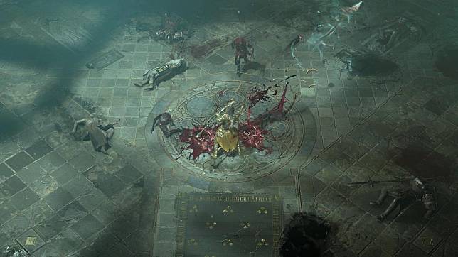 在血之賽季中，玩家要在聖休亞瑞與崛起的吸血鬼作戰，同時將吸血鬼的力量納為己用。（暴雪娛樂提供）