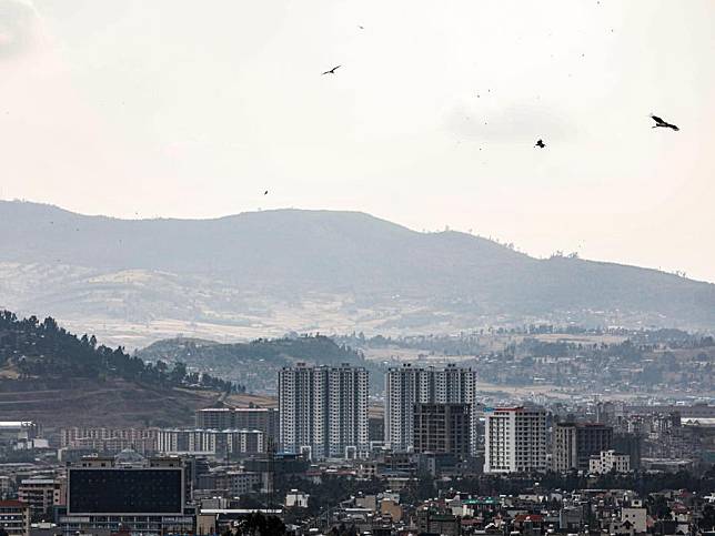 This photo taken on Feb. 13, 2024, shows a city view of Addis Ababa, Ethiopia. (Xinhua/Li Yahui)