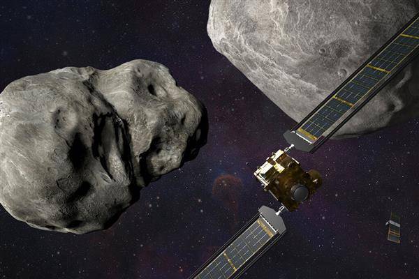 NASA試驗飛行器撞向小行星迪莫弗斯，希望稍微改變它的軌道。美聯社