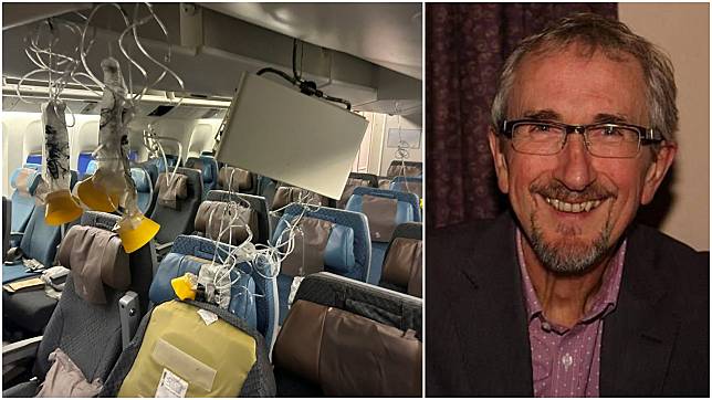 新航遇氣流急降，乘客當時被拋起在機艙內翻滾，73歲死者原與妻展開6周旅程