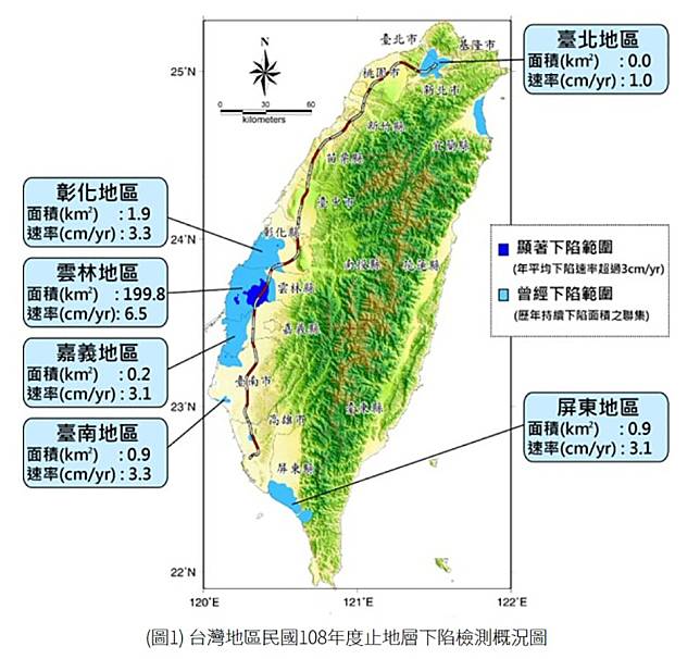 雲林地層下陷持續惡化　恐影響高鐵行車安全