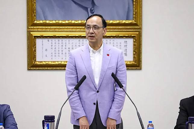 ▲國民黨主席朱立倫強調，民進黨為了政治目的不斷製造衝突。（圖／國民黨提供）